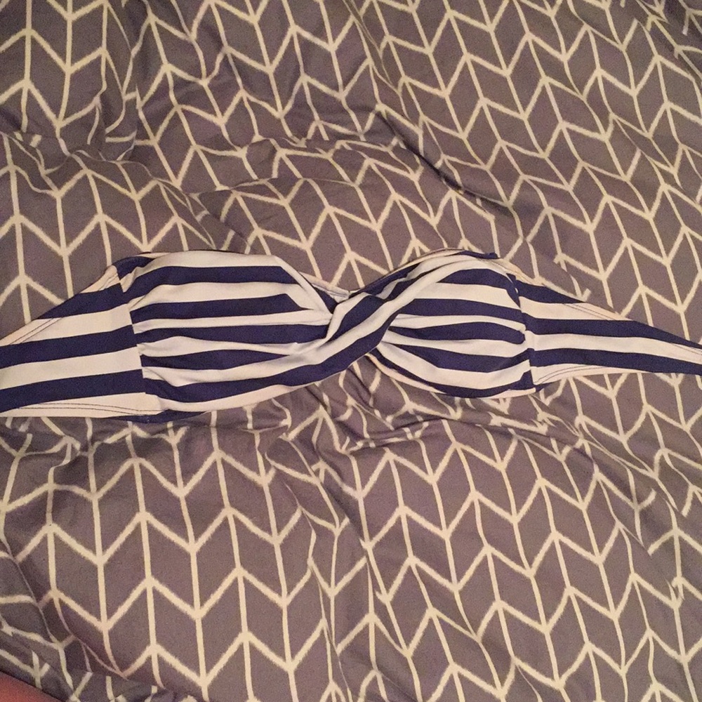 Bandeau Striped Bikini Top!
